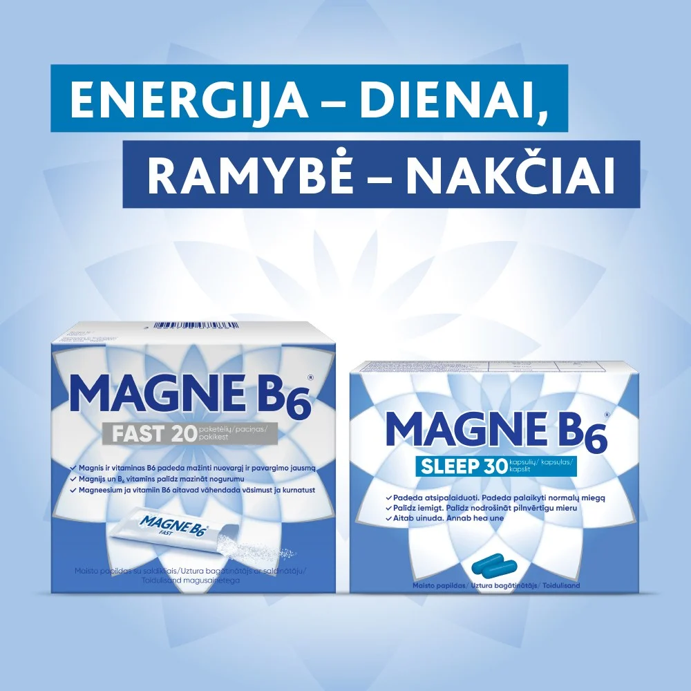 MAGNE B6 Sleep kapsulės N30