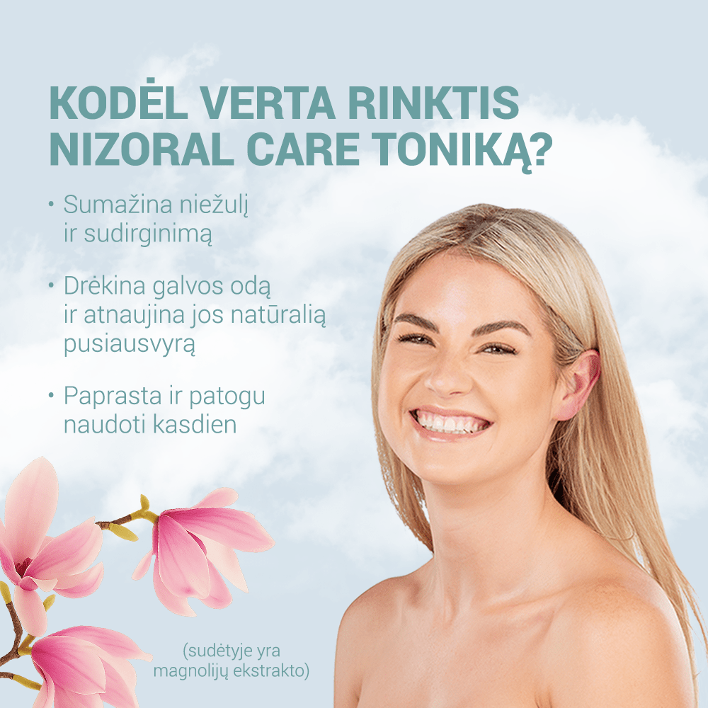 Nizoral kosmetinis tonikas galvos odai CARE 100 ml