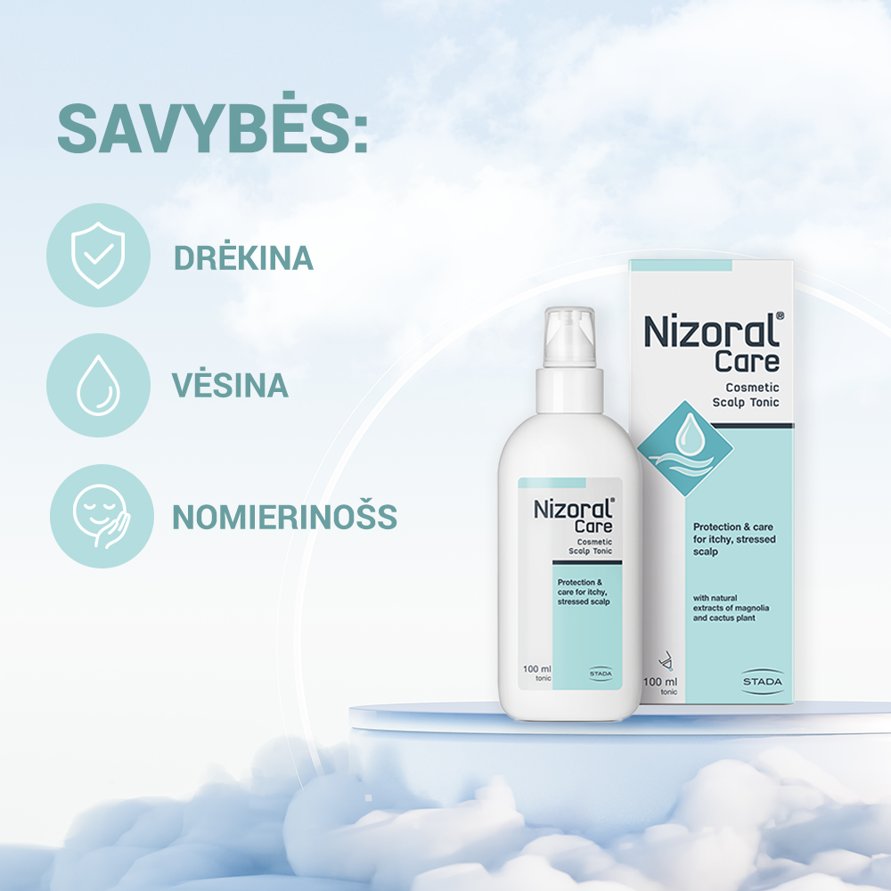 Nizoral kosmetinis tonikas galvos odai CARE 100 ml