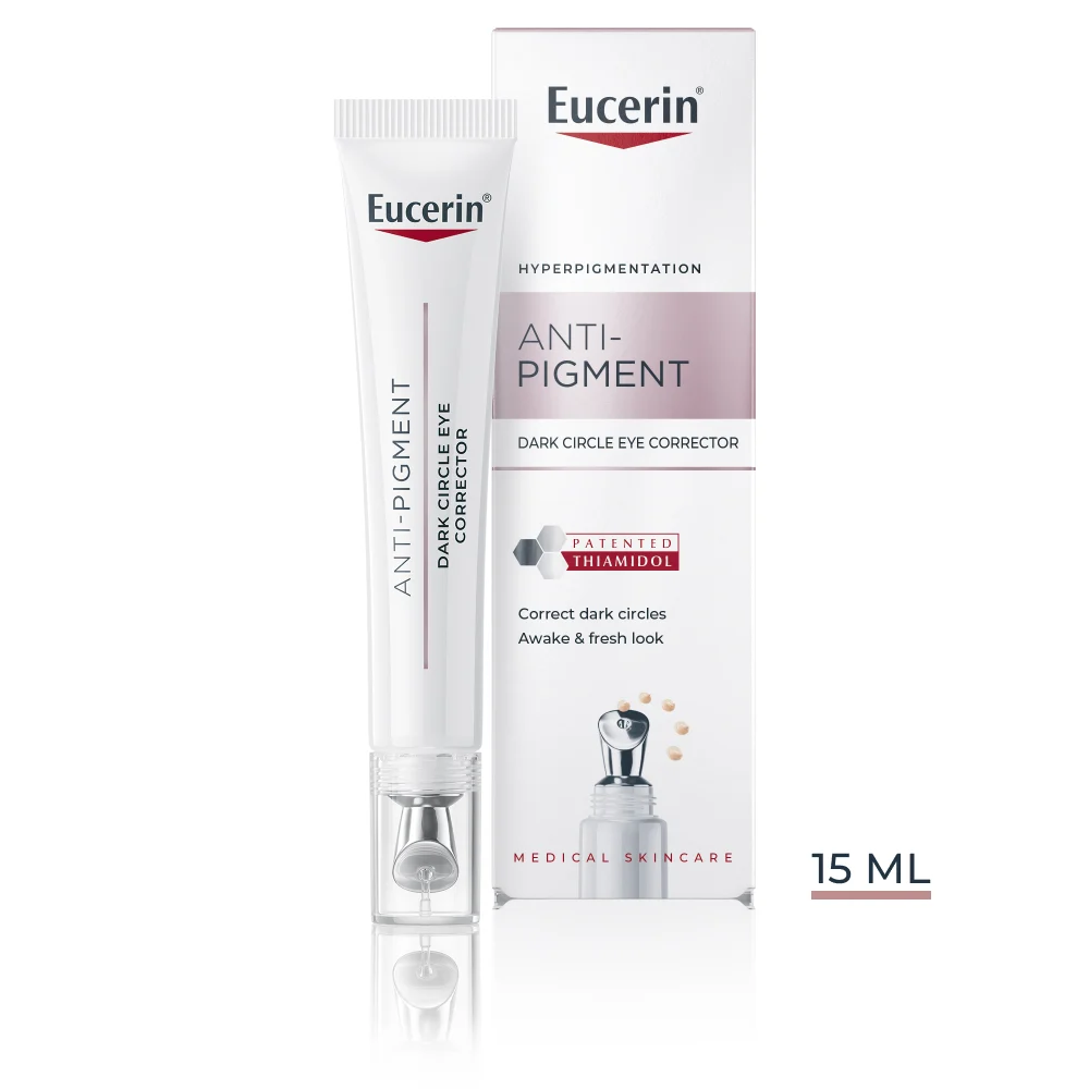 EUCERIN Anti-Pigment tamsius ratilus šviesinantis akių srities kremas, 15 ml
