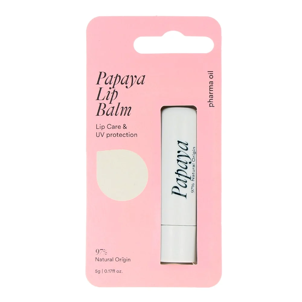 PHARMA OIL Natūralus lūpų balzamas, Papaya, 5g