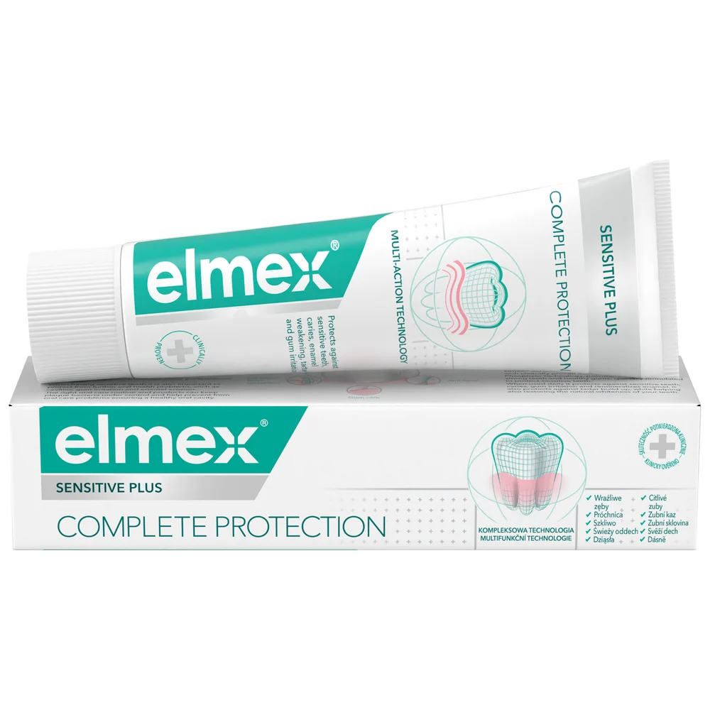 ELMEX dantų pasta jautrių dantų apsaugai SENSITIVE PLUS COMPLETE PROTECTION, nuo 12 metų, 75 ml