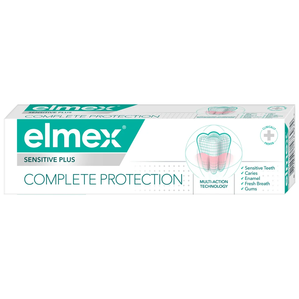 ELMEX dantų pasta jautrių dantų apsaugai SENSITIVE PLUS COMPLETE PROTECTION, nuo 12 metų, 75 ml