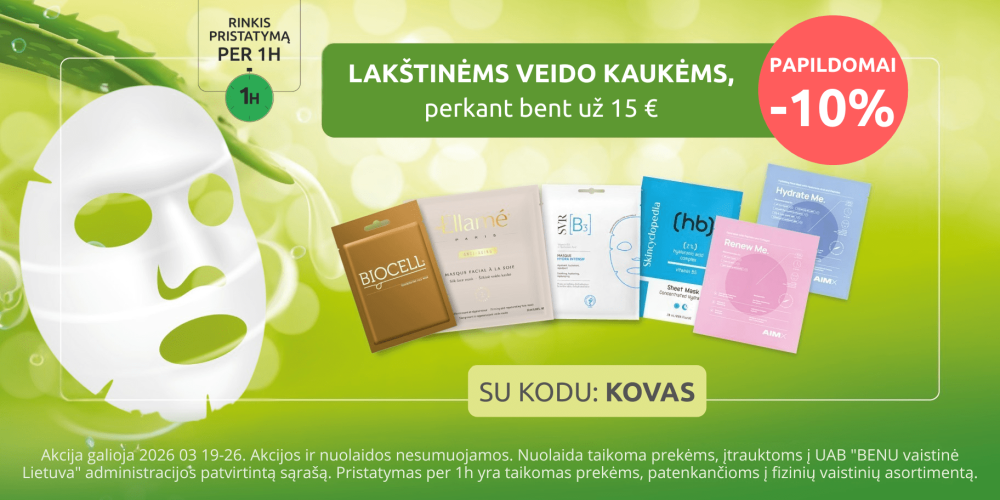 202603 lakstinems kaukems papildomai 10%