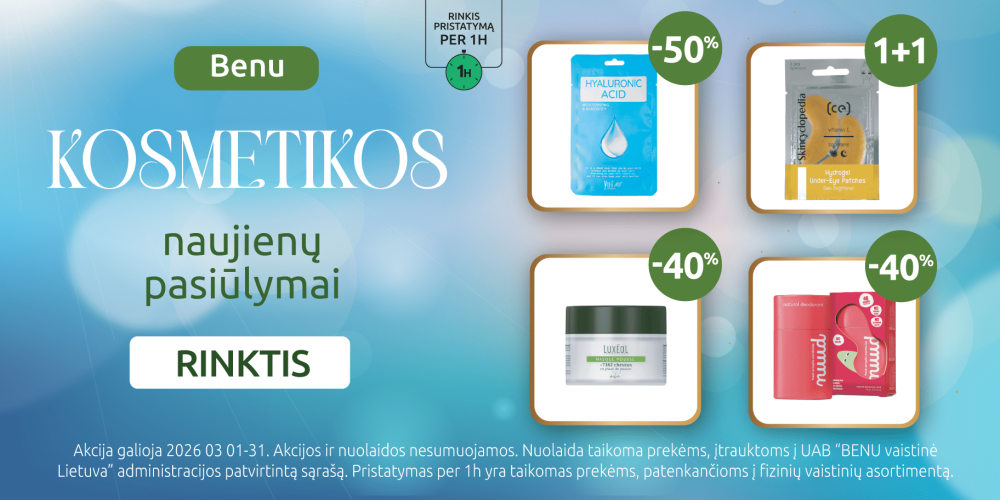 202603 Benu kosmetikos naujienų pasiūlymai carousel