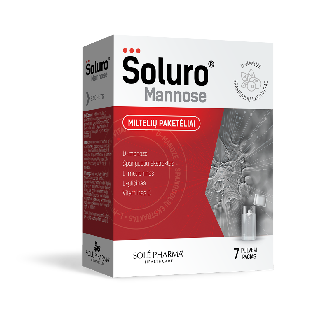SOLURO D Manozė, aviečių skonio 2000 mg, N7