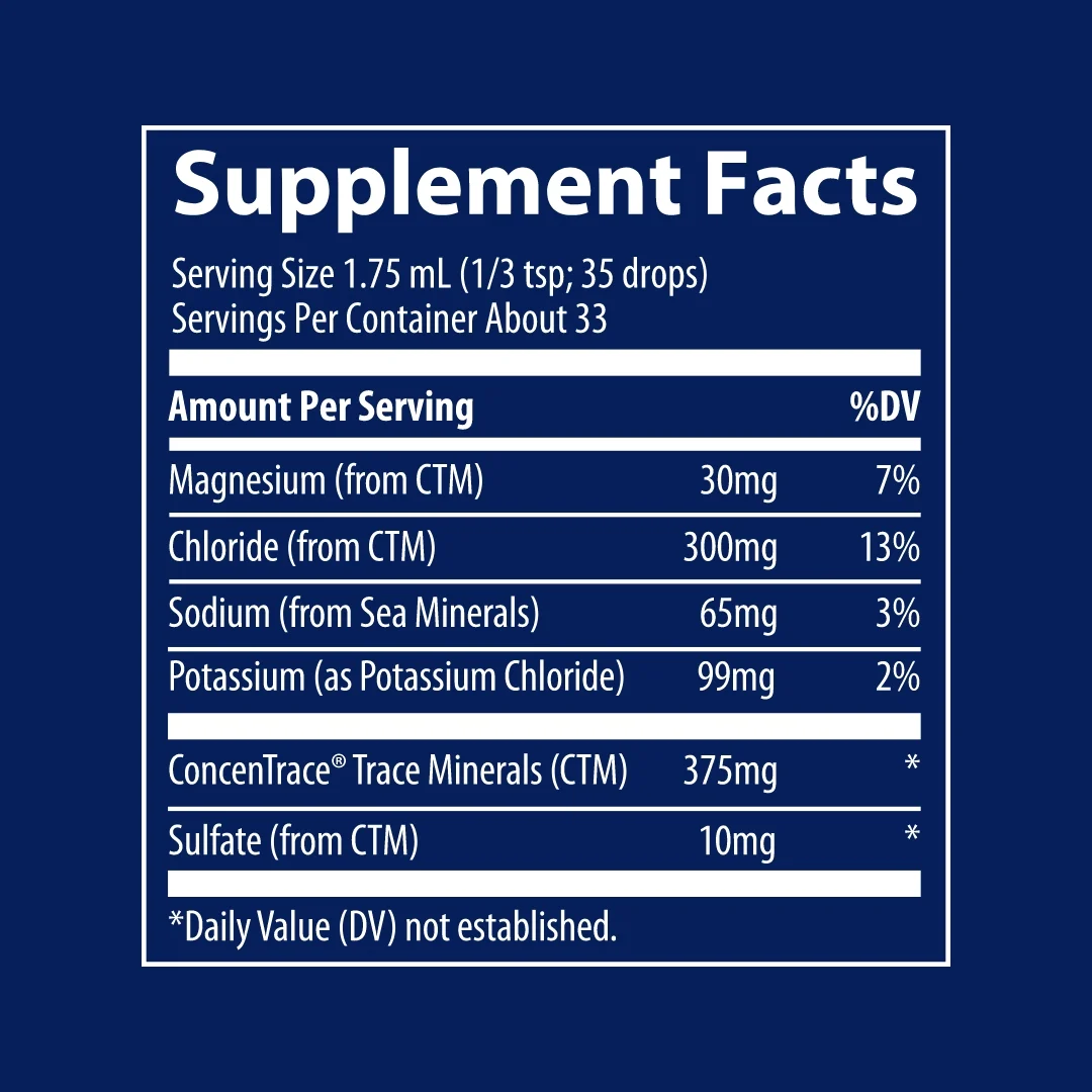 TRACE MINERALS joninio kalio lašai širdžiai 99 mg, 59 ml