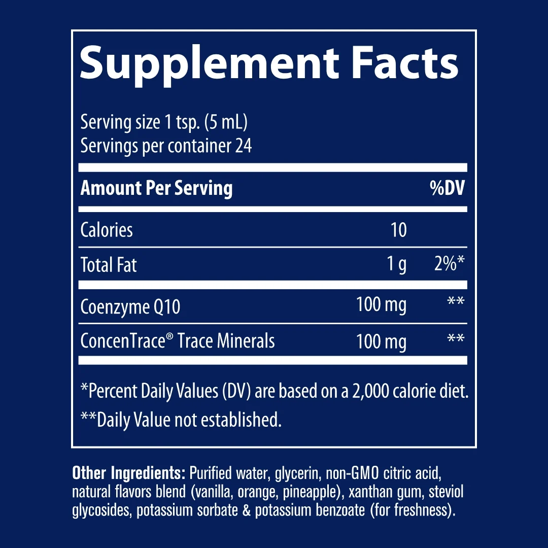 Trace Minerals kofermentas Q10 100 mg, 118 ml
