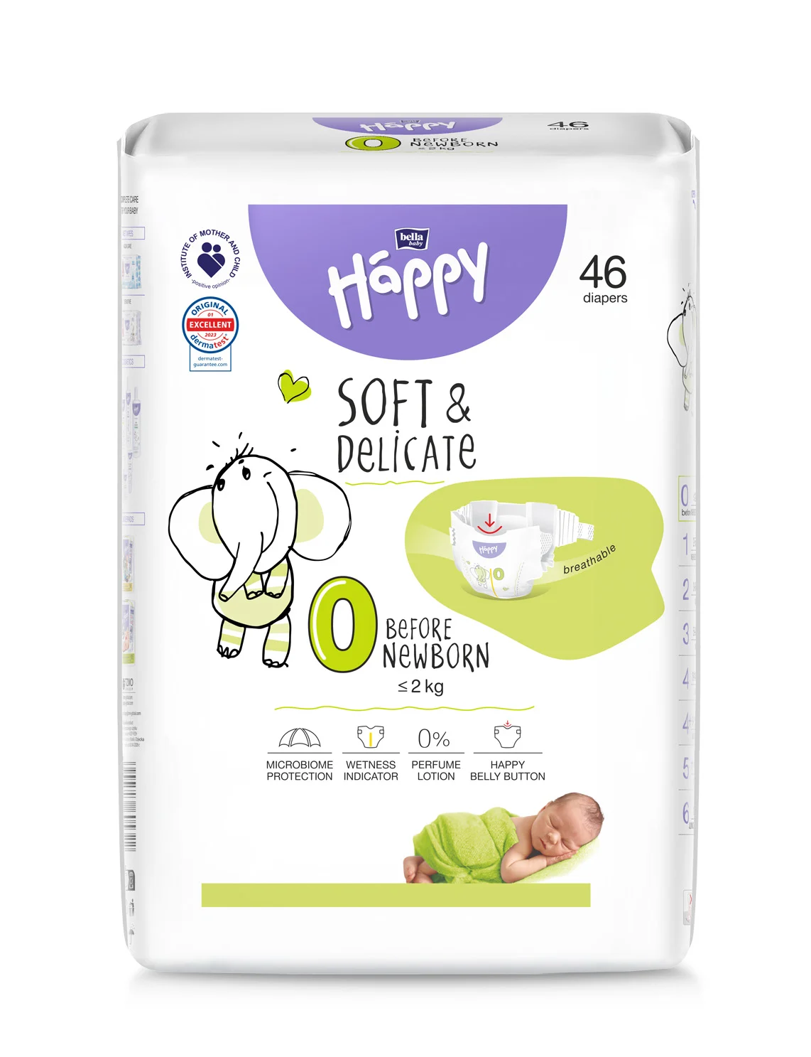 HAPPY sauskelnės vaik. Befor Newborn < 2 kg, N46