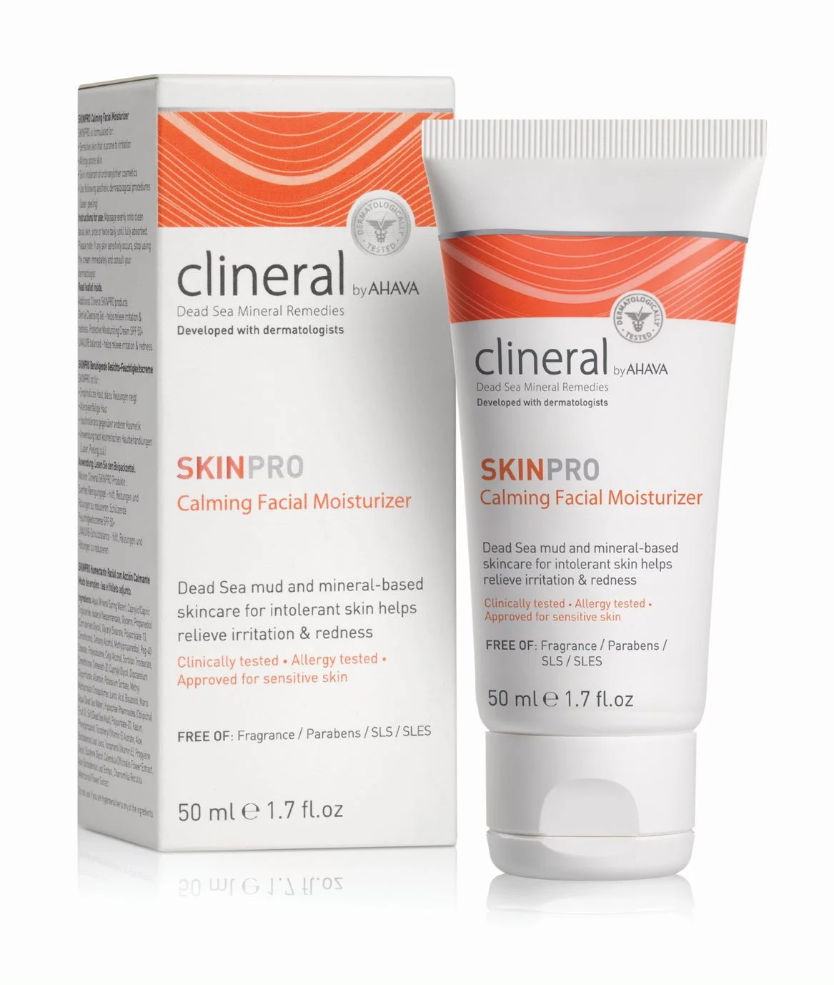 CLINERAL by AHAVA SKINPRO raminantis veido kremas, 50 ml
