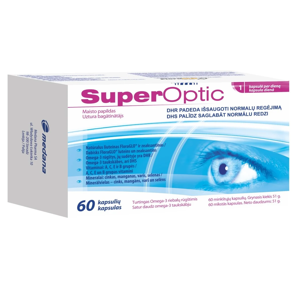 SuperOptic kapsulės N60