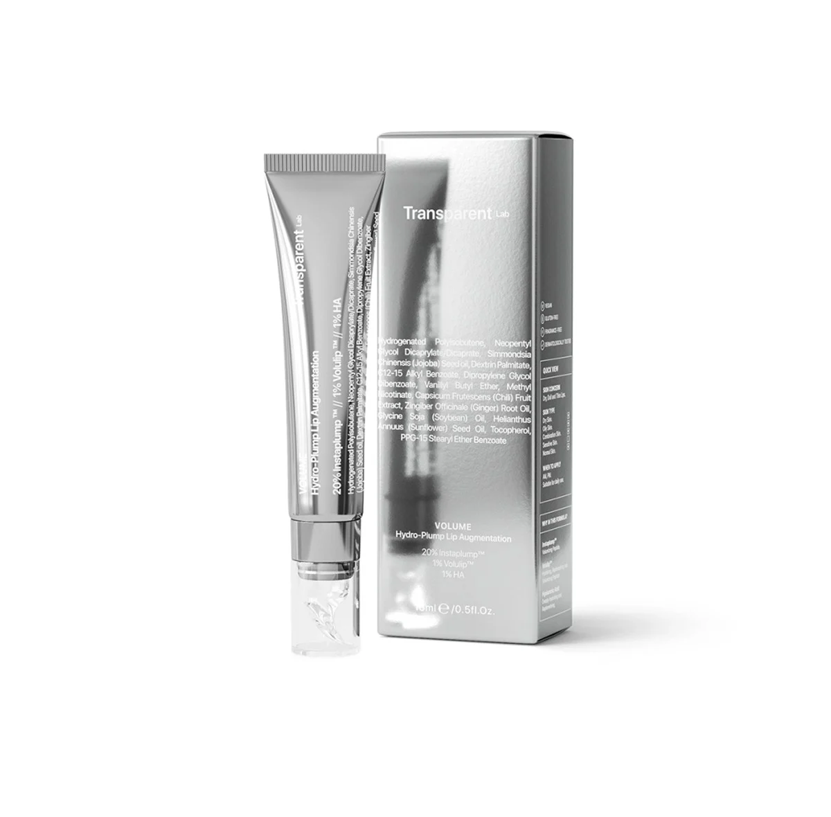 TRANSPARENT Lab VOLUME lūpų putlintojas 15ml