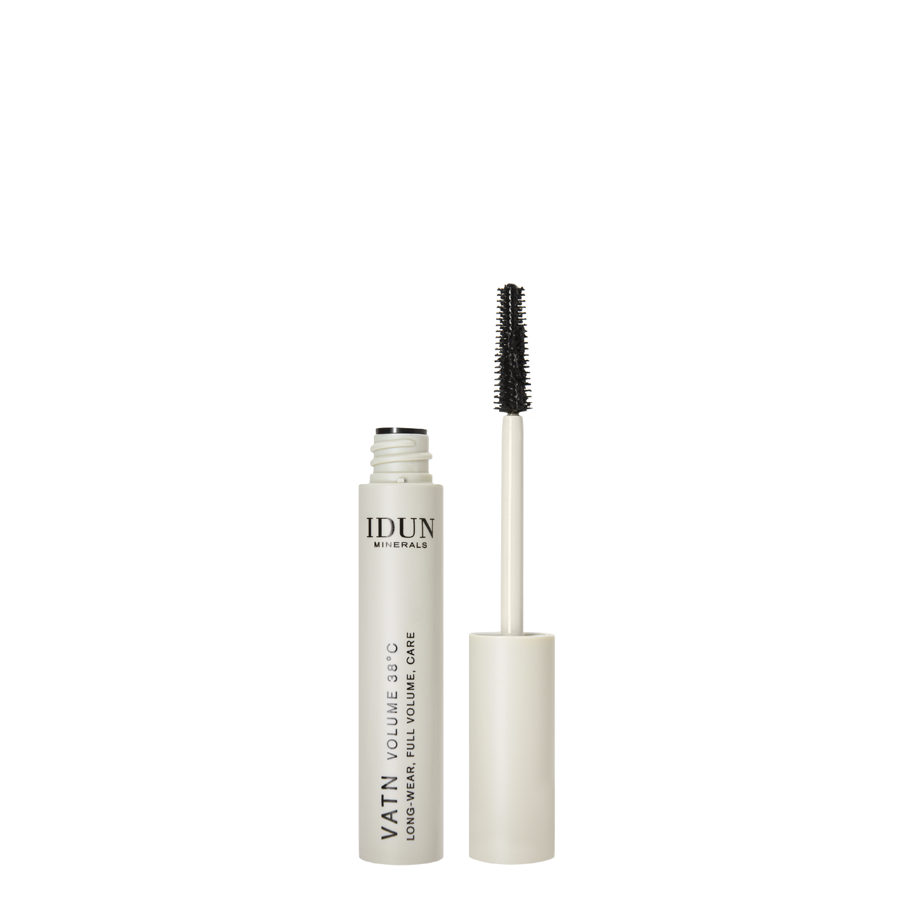 IDUN Minerals suteikiantis apimties vandeniui atsparus blakstienų tušas, juodos spalvos VATN VOLUME Nr.5016, 9 ml