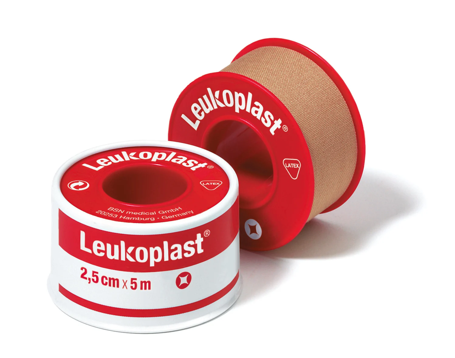 LEUKOPLAST Normal medicininis pleistras plastikinėje ritėje 2,5 cm x 5 m N1