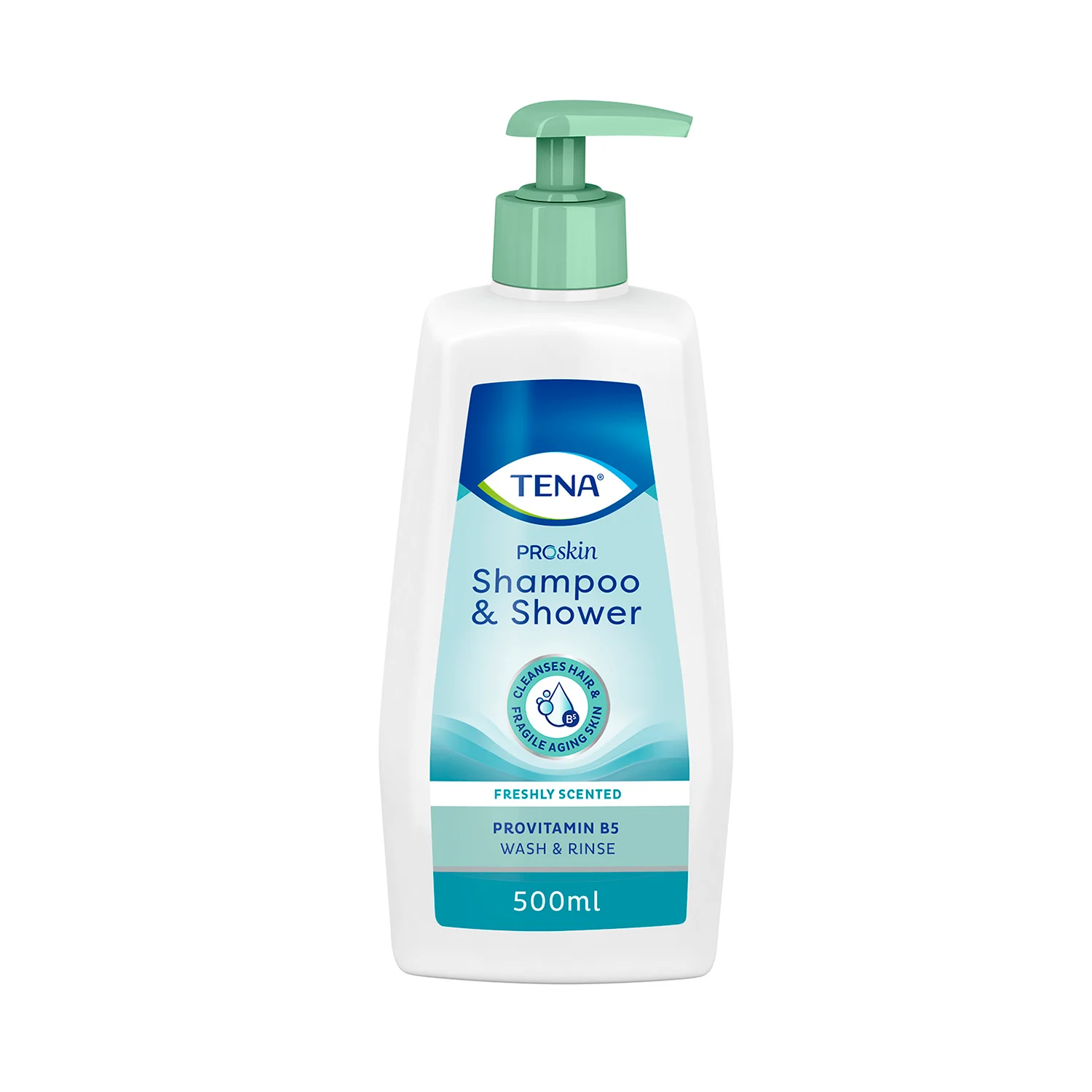 Šampūnas ir dušo gelis TENA Shampoo & Shower, 500 ml