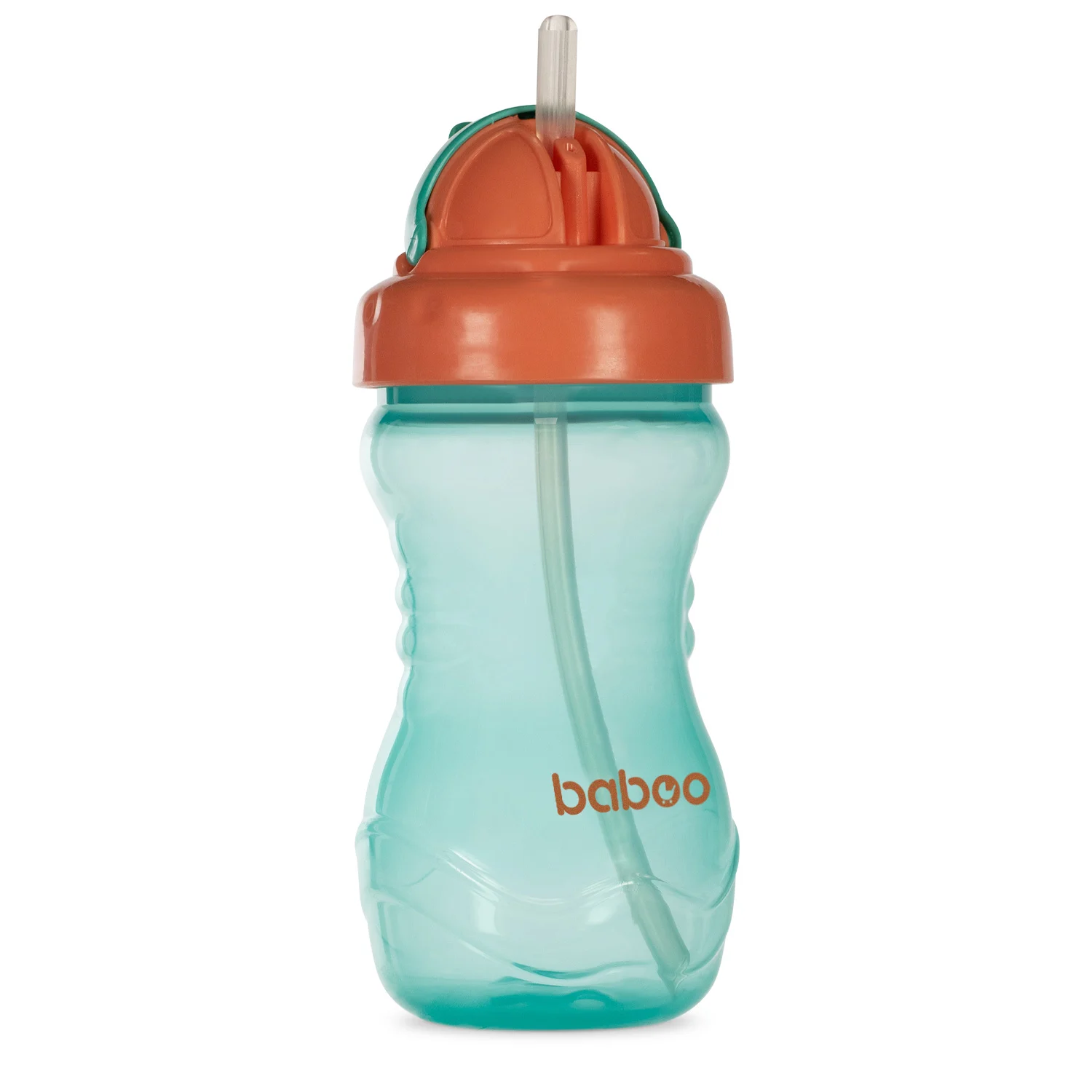 Baboo gertuvė su silikoniniu šiaudeliu, 360ml, 9+ mėn, žalia