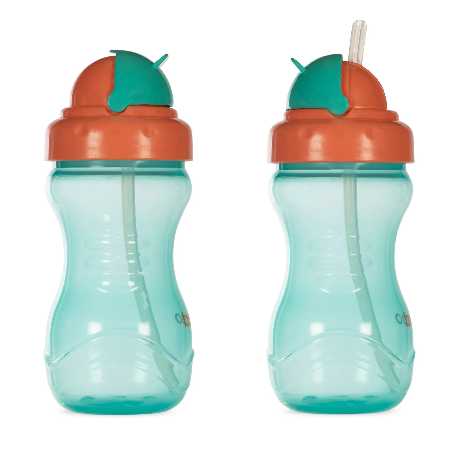 Baboo gertuvė su silikoniniu šiaudeliu, 360ml, 9+ mėn, žalia