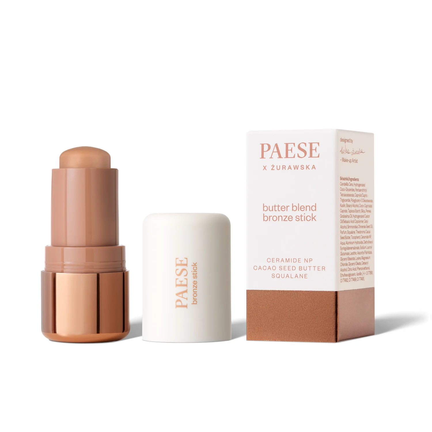 PAESE Veido kontūravimo pieštukas "Butter Blend Bronze Stick" 02 Mocha