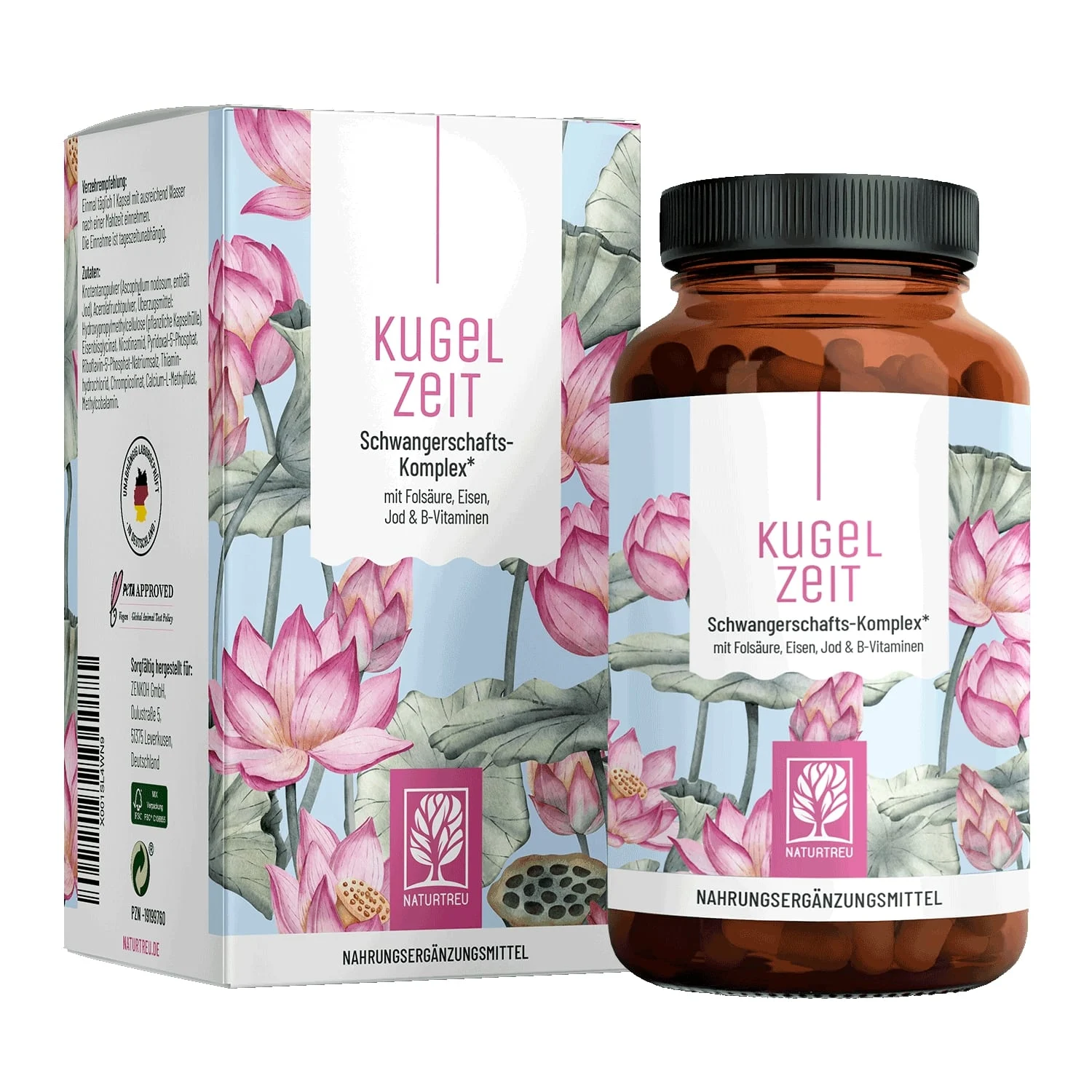NATURTREU Maisto papildas nėščioms, 90 kapsulių