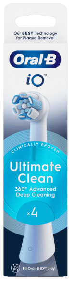 ORAL B IO ULTIMATE CLEAN elektrinio dantų šepetėlio galvutės, White, N4
