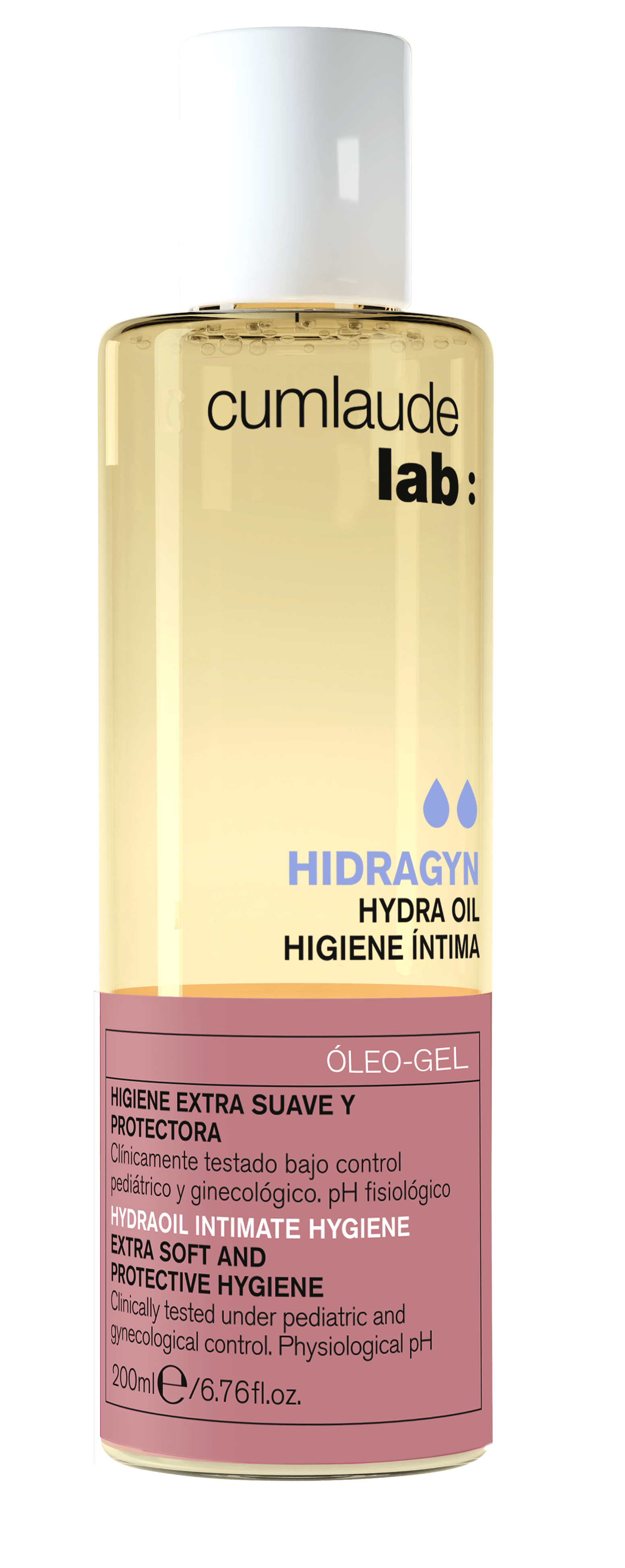 CUMLAUDE Lab drėk.intymios higienos aliejinis prausiklis, 200ml