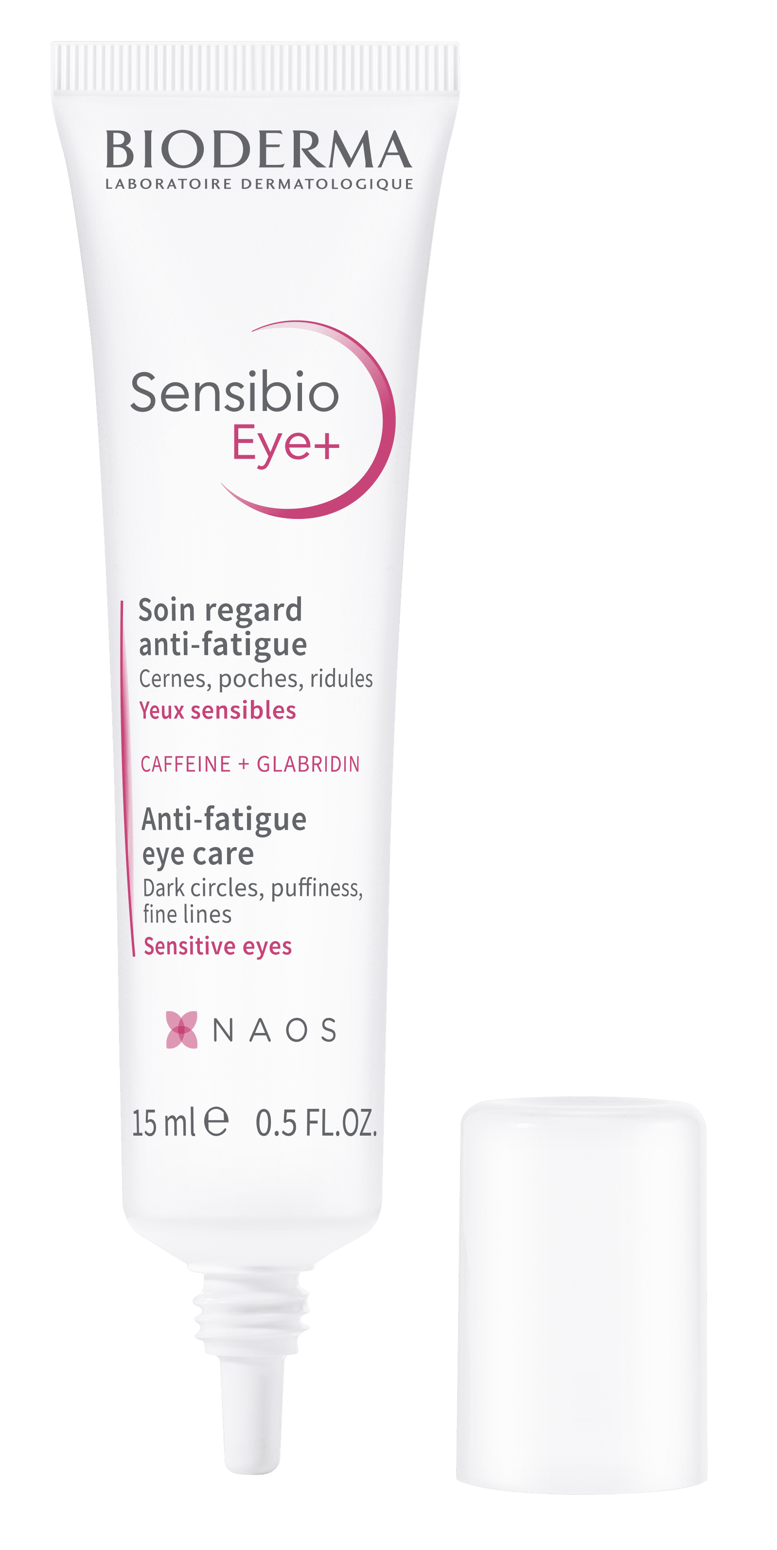 BIODERMA gelis-kremas jautriai ir pavargusiai odai aplink akis SENSIBIO EYE+, 15 ml