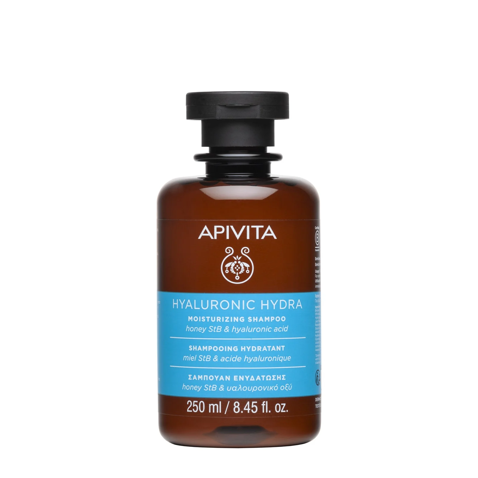 APIVITA, šampūnas HYALURONIC HYDRA, drėkinamasis, 250ml