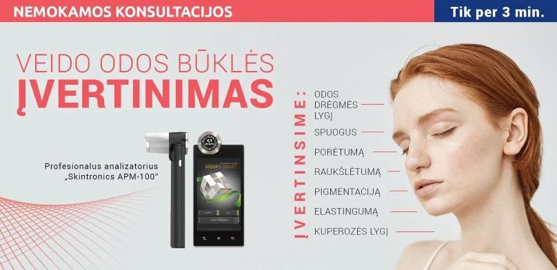 Veido odos būklės įvertinimas