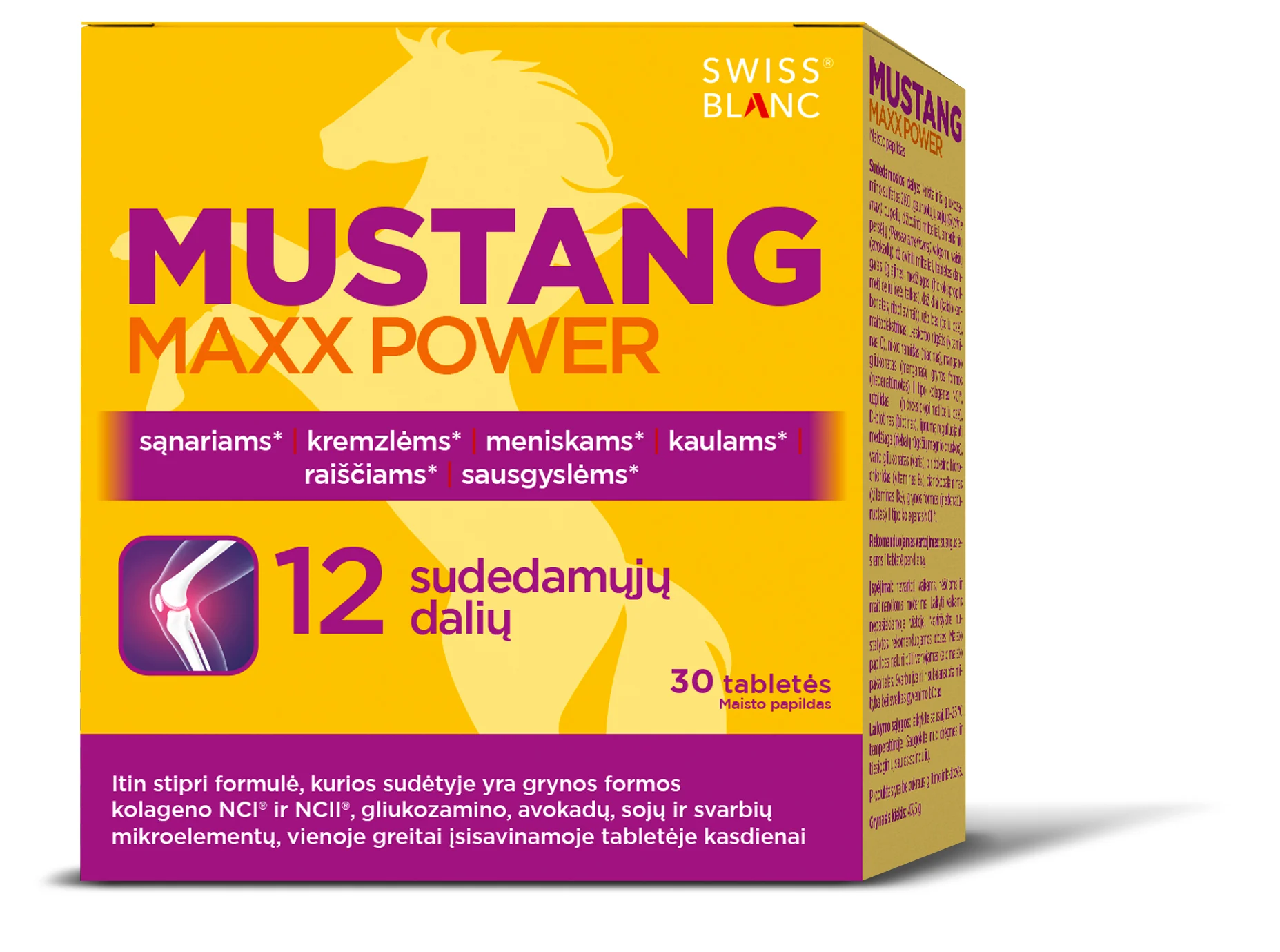 MUSTANG MAXX POWER tabletės, N30