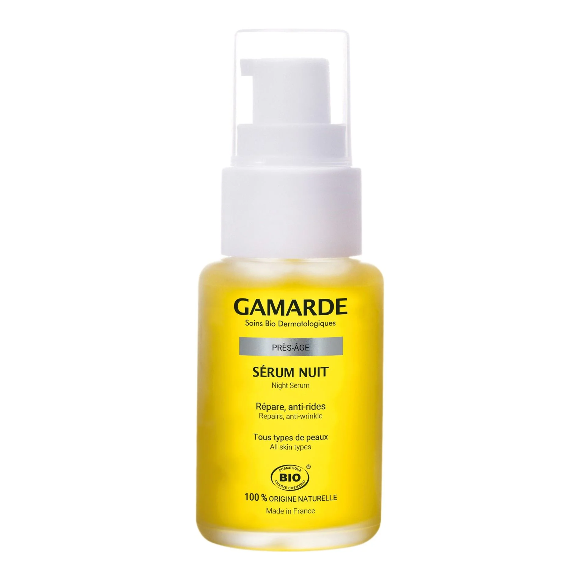 GAMARDE PRES-AGE NIGHT SERUM veido serumas, 30 ml