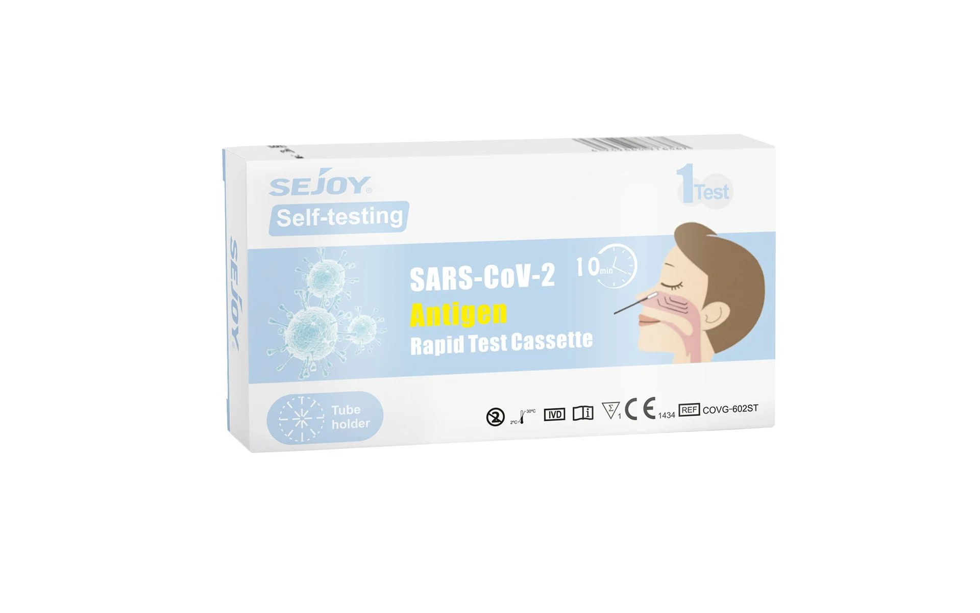 SARS-CoV-2 antigeno greitasis testas (nosies landos), 1 vnt., Testera