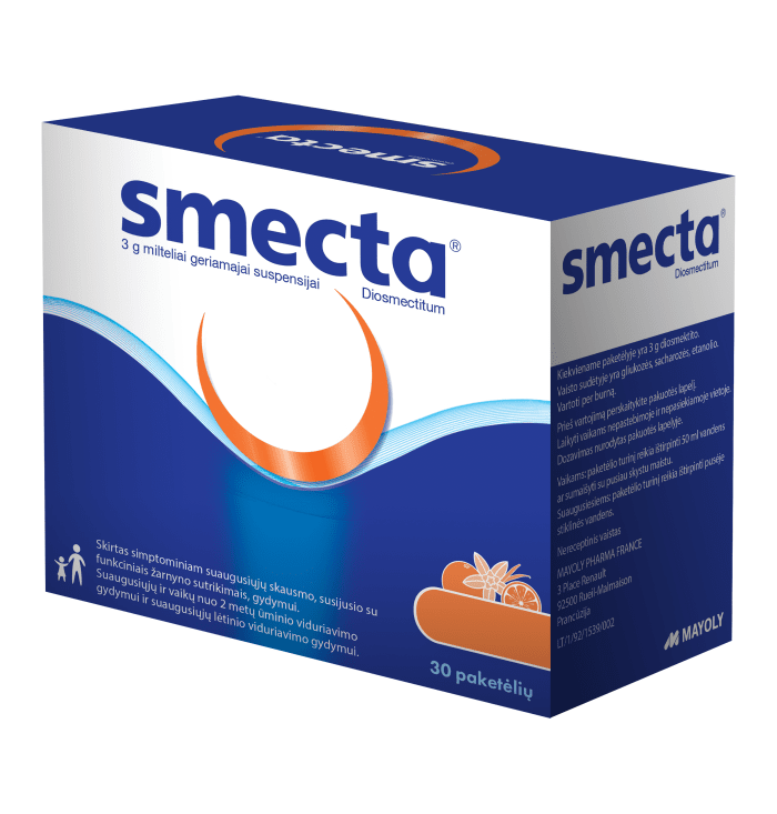 Smecta 3 g milteliai geriamajai suspensijai N30