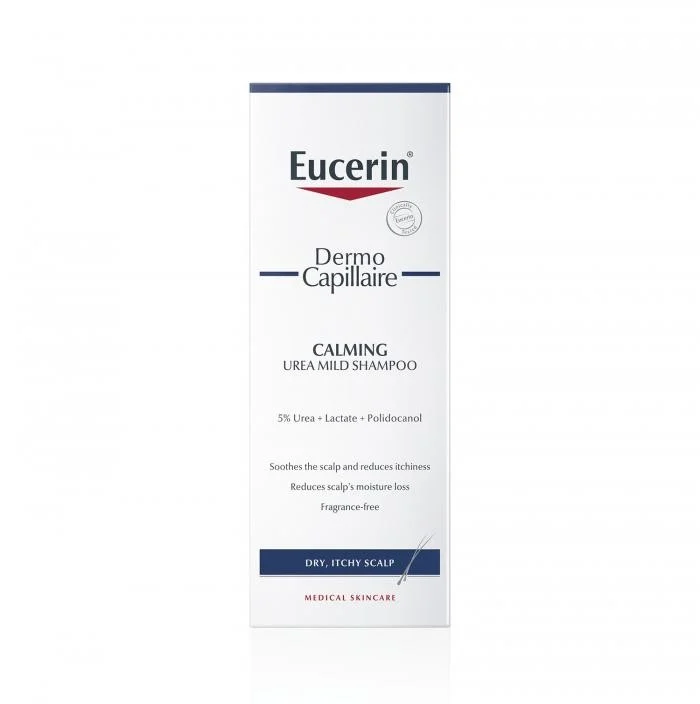 EUCERIN šampūnas sausai galvos odai su 5% šlapalu DERMOCAPILLAIRE 250 ml