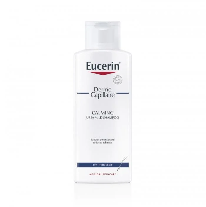 EUCERIN šampūnas sausai galvos odai su 5% šlapalu DERMOCAPILLAIRE 250 ml
