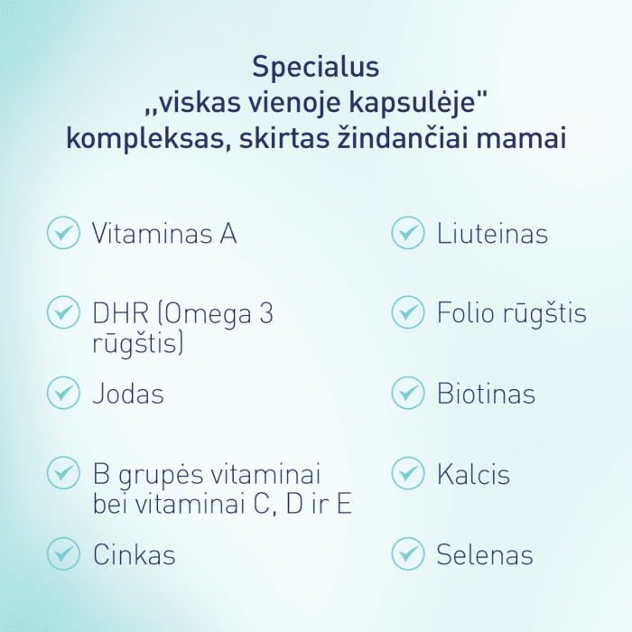 ELEVIT BREASTFEEDING vitaminų kompleksas, kapsulės, N30