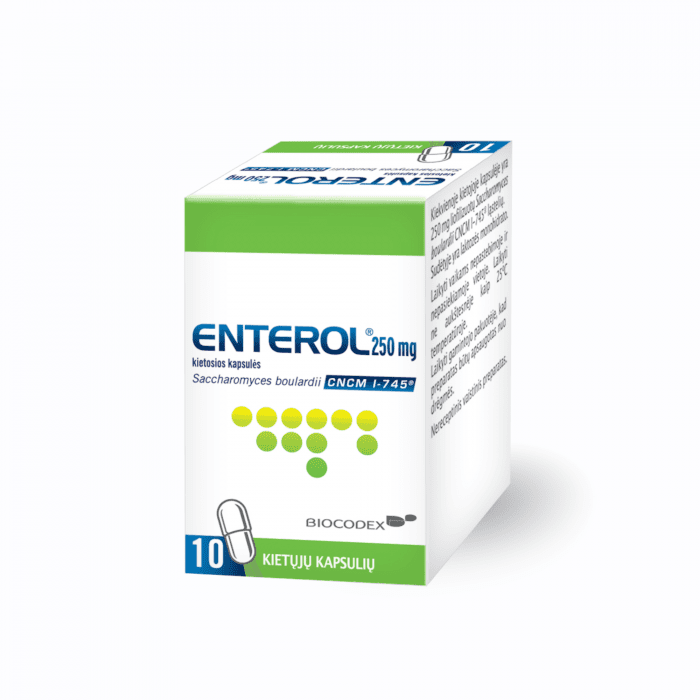 Enterol 250 mg kietosios kapsulės N10