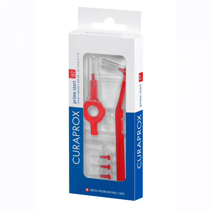 CURAPROX tarpdančių šepetėliai PRIME CPS 07 su mini koteliu 0,7 mm N5