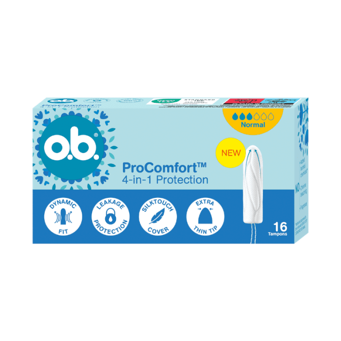 O.B. higieniniai tamponai Pro Comfort Normal N16