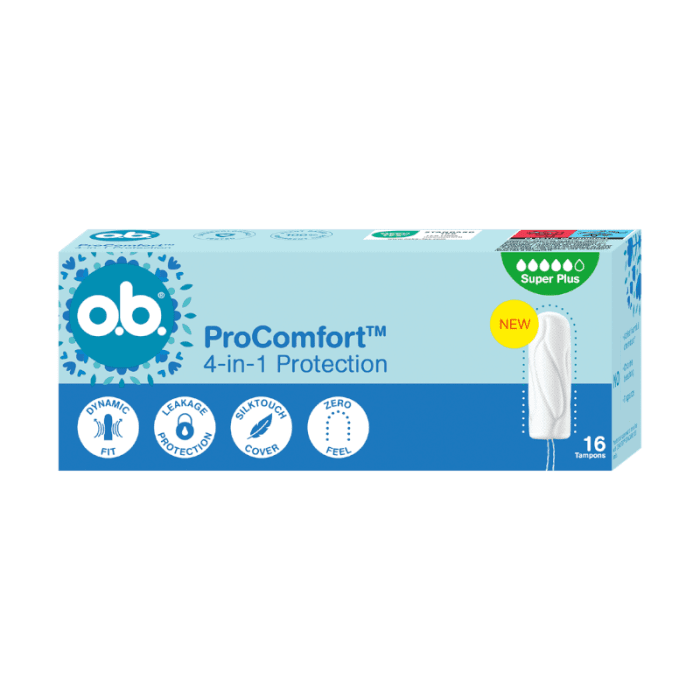 O.B. higieniniai tamponai Pro Comfort Super Plus N16