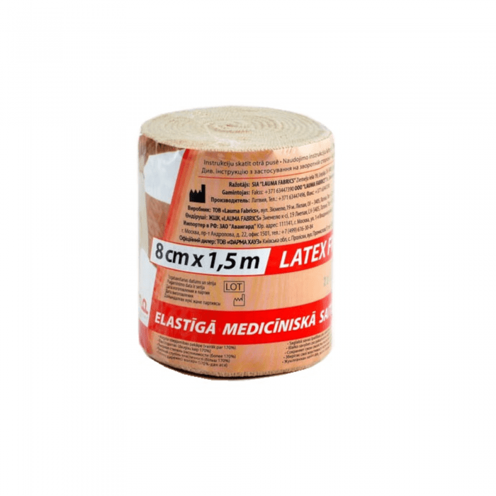 LAUMA elastinis tvarstis 8 cm x 1,5 m, N1