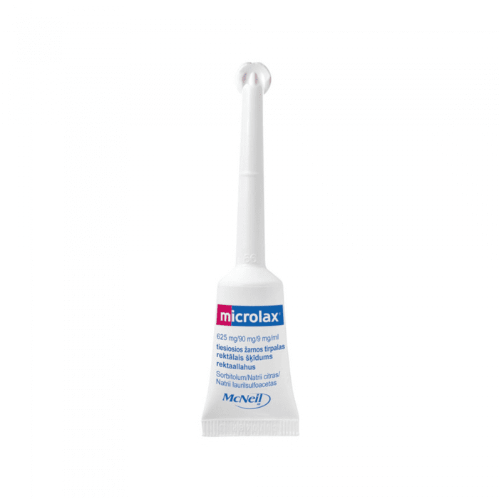 Microlax 625 mg/90 mg/9 mg/ml tiesiosios žarnos tirpalas N4