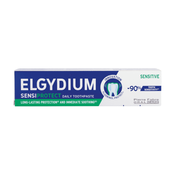 ELGYDIUM dantų pasta jautriems dantims su fluoru SENSIPROTECT, 75 ml