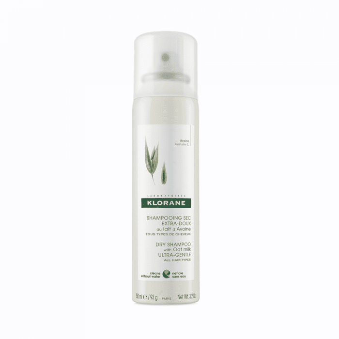 KLORANE sausas šampūnas visų tipų plaukams su avižų pieneliu Dry shampoo OAT 150 ml