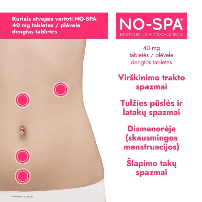 NO-SPA 40 mg tabletės N24
