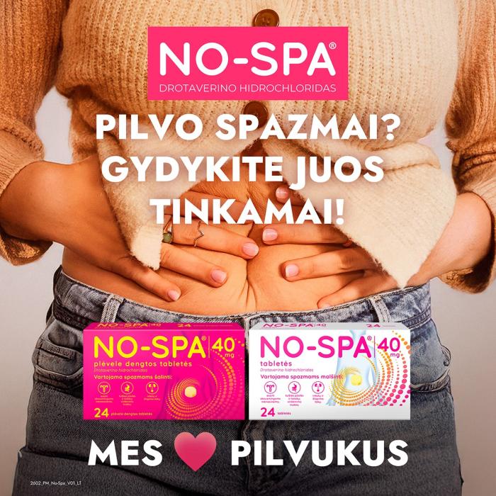 NO-SPA 40 mg tabletės N24