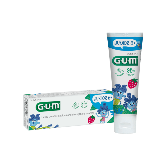 GUM dantų pasta vaikams JUNIOR 6+ m., 50 ml