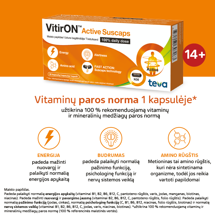 VitirON Active Suscaps kapsulės N30