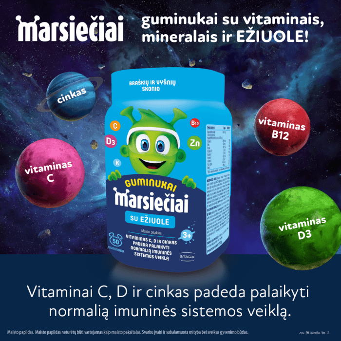 Marsiečiai guminukai su ežiuole N50