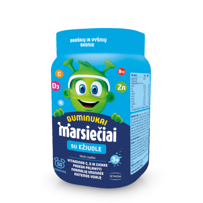 Marsiečiai guminukai su ežiuole N50