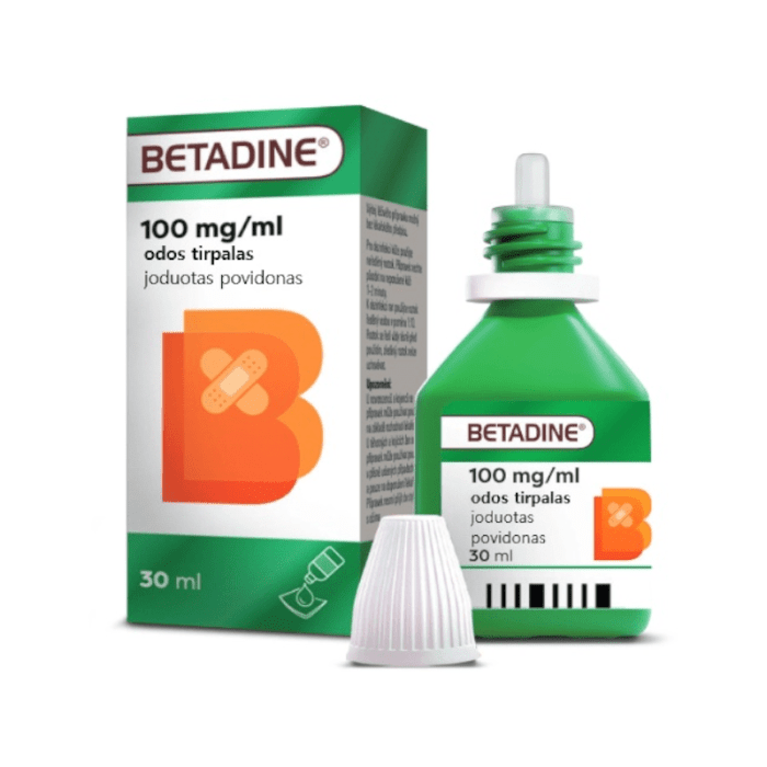 BETADINE 100 mg/ml odos tirpalas 30 ml